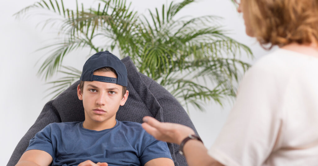 teen feeling anxious and needing support, emotional stress representation before teen counselling