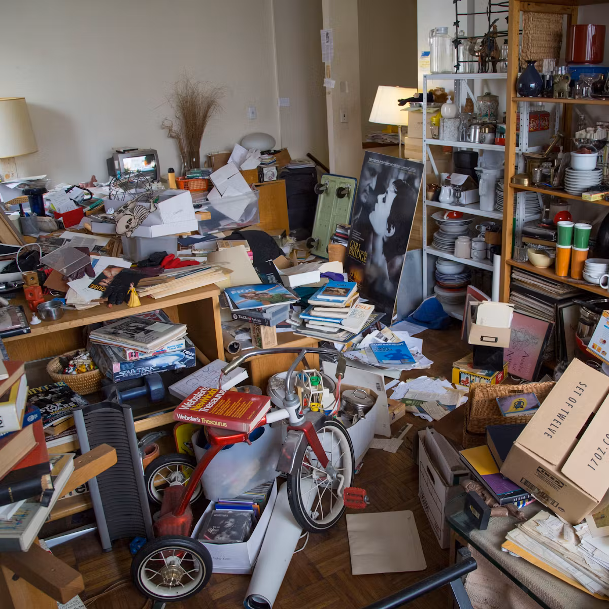 hoarders house overwhelmed with clutter before hoarding support